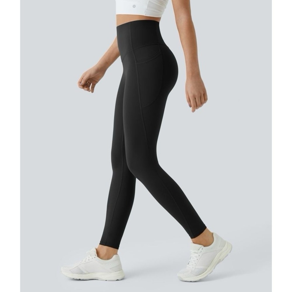 Halara NWT UltraSculpt High Waist Tummy Control Shaping 7/8 Leggings XS Black